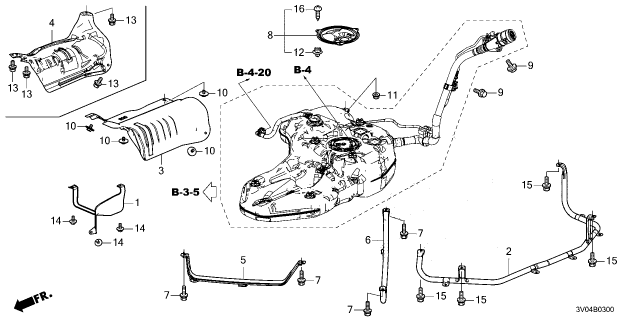 2024 Honda HR-V BAND, FR Diagram for 17521-3W0-A00