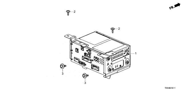2024 Honda Pilot Display Audio Unit Diagram for 8A500-T90-A11