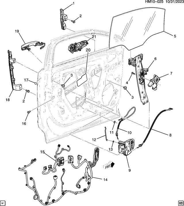 2025 Honda Prologue REGULATOR, R- FR Diagram for 26370399