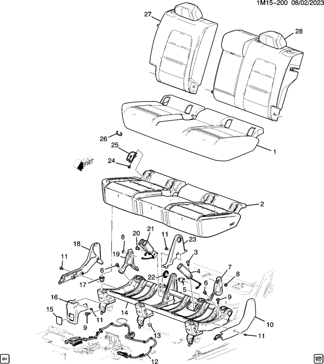 2025 Honda Prologue COVER *103H* Diagram for 85658486