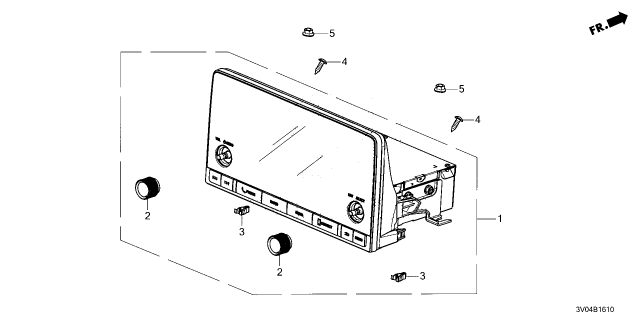 2024 Honda HR-V UNIT, SCREEN AUDIO Diagram for 8A100-3V0-A02