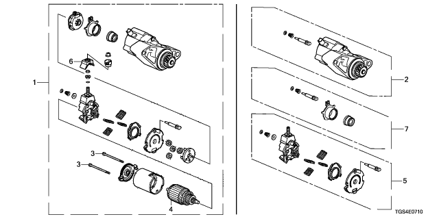 2025 Honda Passport STARTER MOTOR ASSY Diagram for 31200-5J2-A55