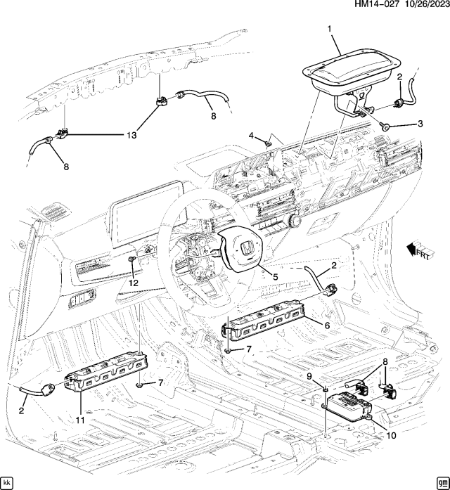 2025 Honda Prologue MODULE Diagram for 13549833