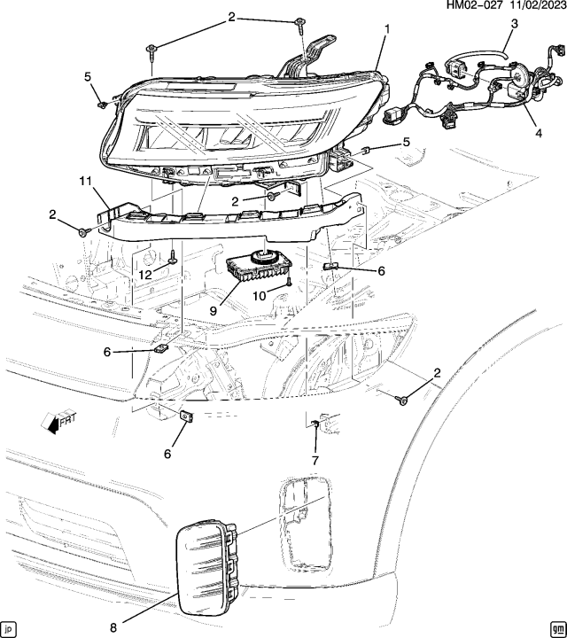 2024 Honda Prologue 5 Door EX AWD 1AT Lamps - Front Diagram 2