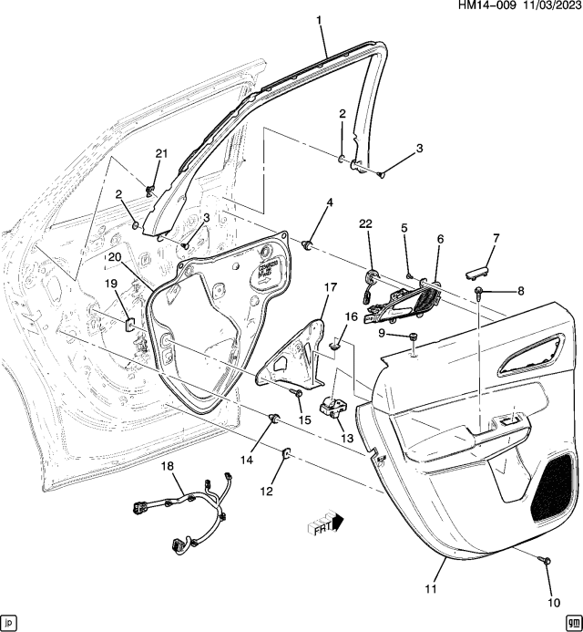 2025 Honda Prologue TRIM, R- RR- *103H* Diagram for 85072703
