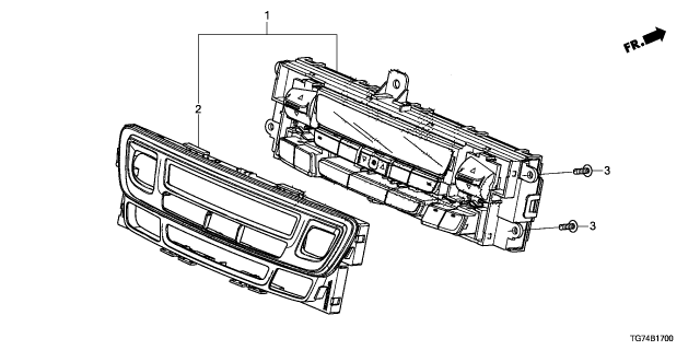2022 Honda Pilot CONT *NH900L* Diagram for 79600-TG7-A73ZA