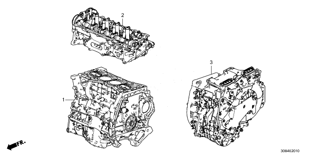 2023 Honda Accord Hybrid ENG SUB-ASSY Diagram for 10003-69F-A01