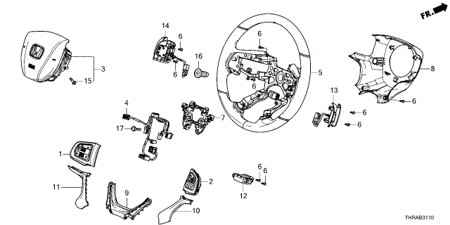 2026 Honda Odyssey GRIP (TYPEV) Diagram for 78501-THR-A20ZA