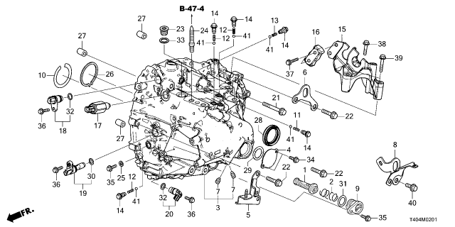 2024 Honda Civic CASE, TRANSMISSION Diagram for 21200-65W-000