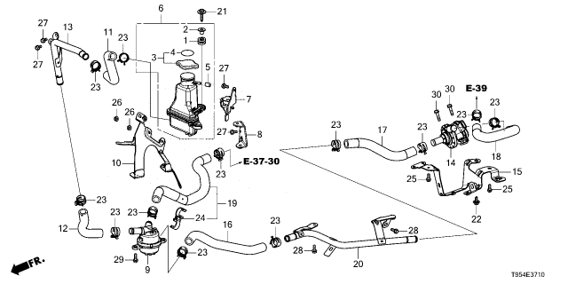 2025 Honda CR-V HOSE Diagram for 1J514-6GS-A00