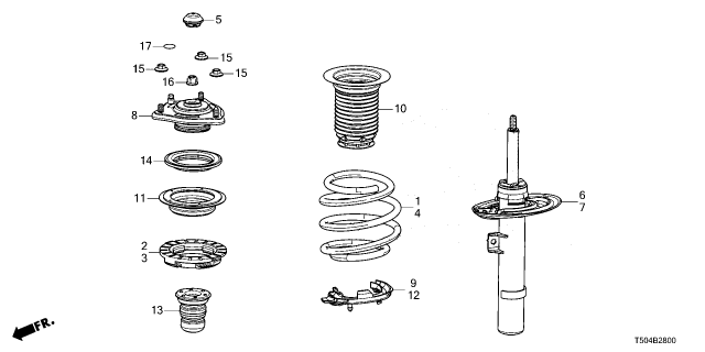 2025 Honda Civic Hybrid S/ABS UNIT, R- FR Diagram for 51611-T65-A02
