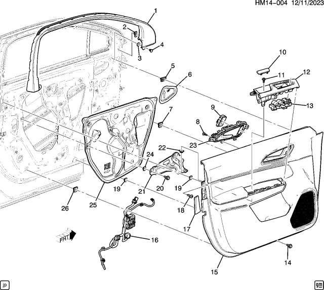 2025 Honda Prologue HANDLE ASM L- *103H* Diagram for 86517076