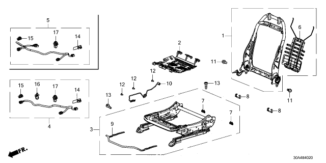 2023 Honda Accord FRAME R, FR- CUSH Diagram for 81136-30A-A01