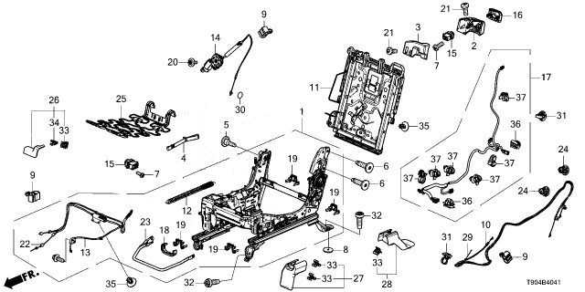 2024 Honda Pilot SW, R- *NH658L* Diagram for 81365-TZ5-A01ZA