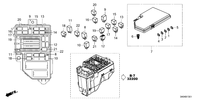 2024 Honda CR-V COVER, RELAY BOX Diagram for 38256-3A0-A01