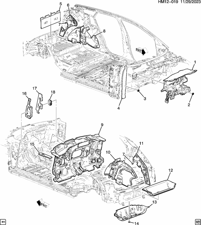 2025 Honda Prologue INSLTR, FR- FENDER Diagram for 85161081
