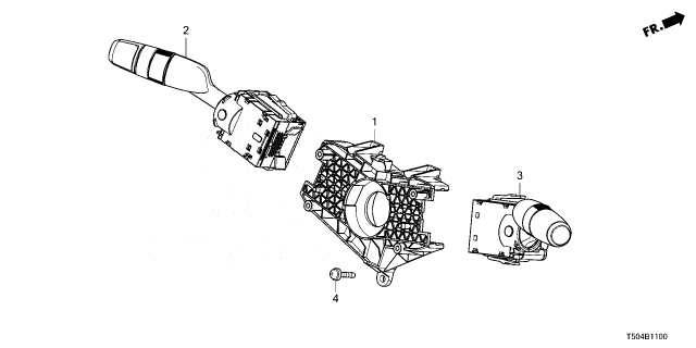 2026 Honda Civic Hybrid SWITCH ASSY-, WIPER Diagram for 35256-T20-E01
