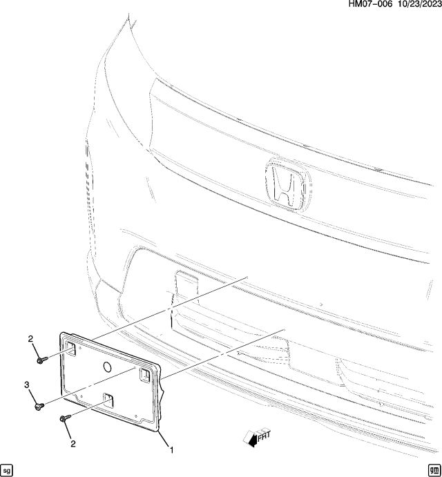 2024 Honda Prologue BRACKET, FR- *0848* Diagram for 85573148