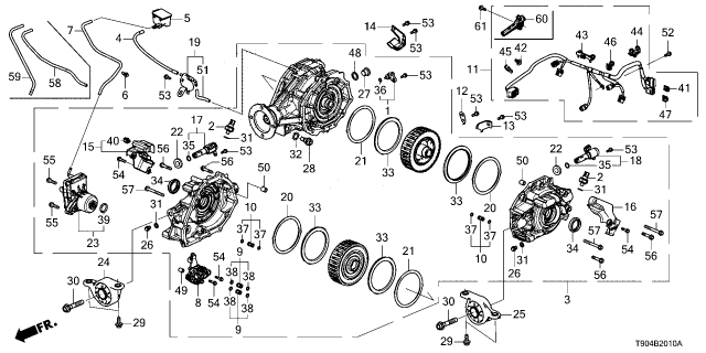 2023 Honda Pilot SENSOR, OIL PRESSURE Diagram for 28660-6GA-003