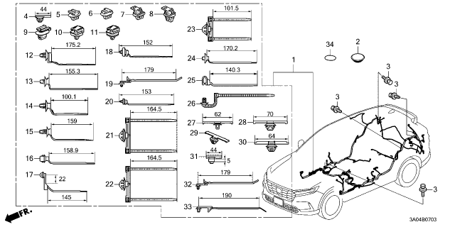 2023 Honda CR-V 5 Door 1.5T LX AWD CVT Wire Harness Diagram 4