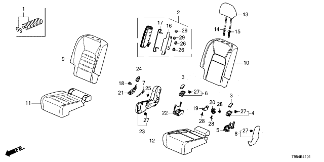 2025 Honda CR-V MODULE SET, R- SIDE Diagram for 78650-3A0-A80