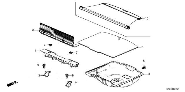 2024 Honda CR-V BRACKET, R- RR Diagram for 83305-3A0-A00
