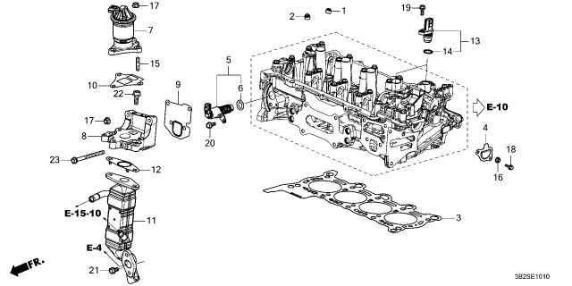 2026 Honda CR-V Hybrid VALVE ASSY-, E-EGR Diagram for 18710-6C1-A03
