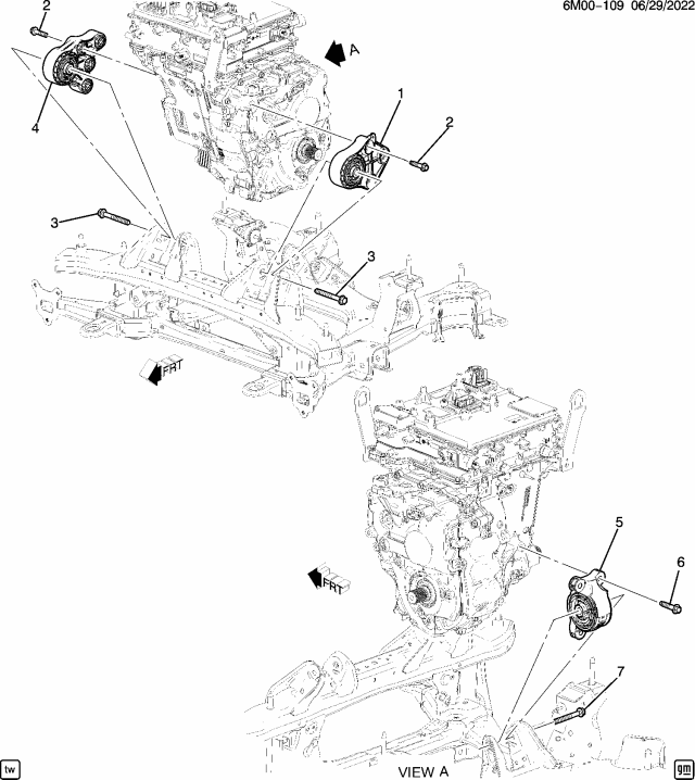 2024 Honda Prologue BOLT, DRV MOT Diagram for 11609605