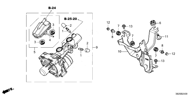 2025 Honda CR-V Hybrid CYLINDER SET Diagram for 57306-3D4-A00