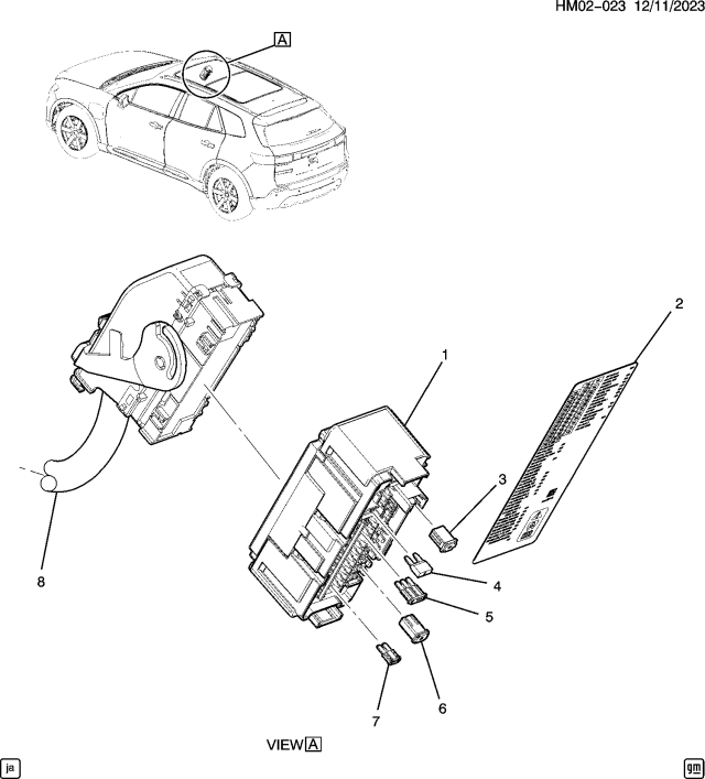 2024 Honda Prologue BLOCK Diagram for 85015918