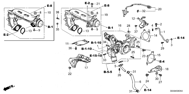 2024 Honda Accord TURBOCHARGER ASSY Diagram for 18900-6NA-A01