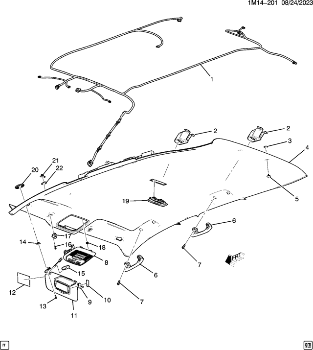 2025 Honda Prologue SUNSHADE, L- *103H* Diagram for 26451300