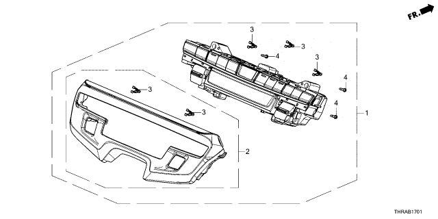 2026 Honda Odyssey CONT *NH863L* Diagram for 79600-THR-A81ZA