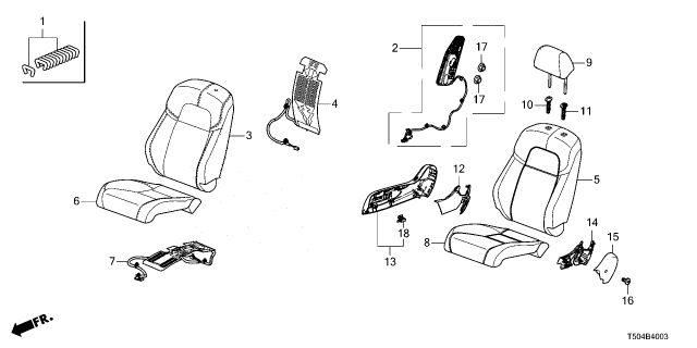 2025 Honda Civic Hybrid TRIM COVER R*NH802L* Diagram for 81131-T56-A62ZB