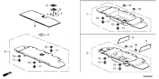 2025 Honda Pilot HANDLE *NH900L* Diagram for 84522-TYA-A02ZA