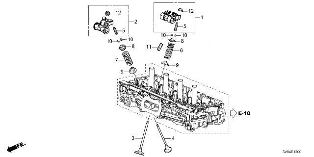 2024 Honda HR-V VALVE, INLET Diagram for 14711-64S-A00
