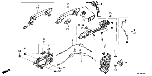 2026 Honda CR-V BASE, R- FR Diagram for 72142-3W0-A71