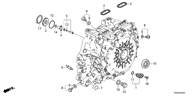 2025 Honda Civic Hybrid SEAL, HOUSING PCU Diagram for 1F022-6GA-003