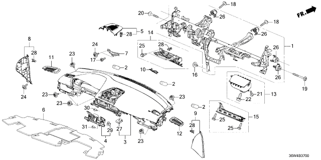 2026 Honda Prelude MOD *NH900L* Diagram for 78910-T20-A81ZA