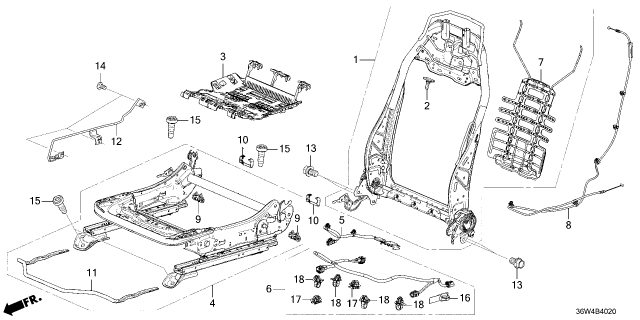 2026 Honda Prelude CORD, R- FR Diagram for 81162-T20-A21
