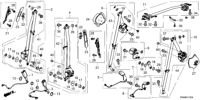 2023 Honda Pilot WASHER, WAVE Diagram for 81220-T90-A01