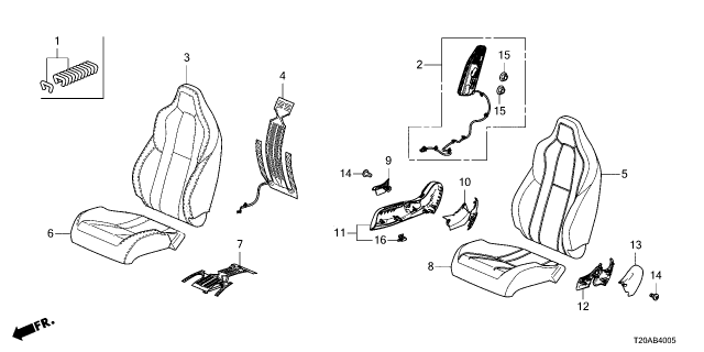 2026 Honda Civic HEATER, R- FR Diagram for 81134-T38-A21