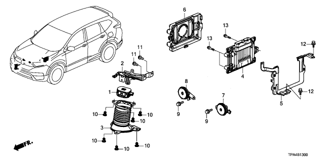 2022 Honda CR-V Hybrid CONT MOD, POWERTRAIN Diagram for 37820-5RD-305