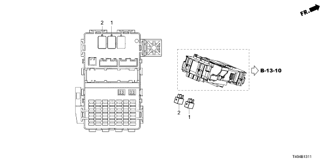 2023 Honda Civic 5 Door LX CVT Control Unit (Cabin) Diagram 2