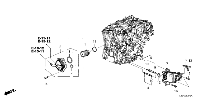2023 Honda Civic PUMP, ELECTRIC OIL Diagram for 25750-65D-003