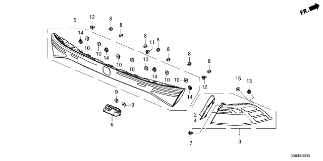 2024 Honda Accord Hybrid GROMMET, RR Diagram for 90650-SYK-003