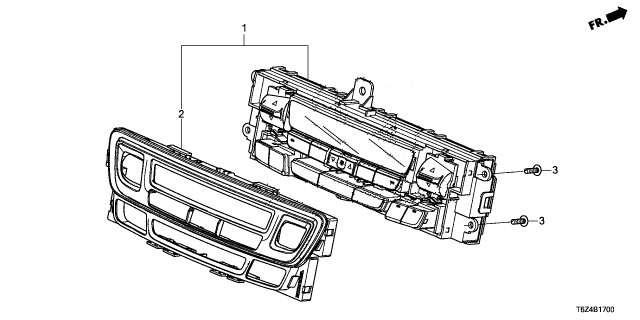2024 Honda Ridgeline CONT *NH900L* Diagram for 79600-T6Z-A85ZA