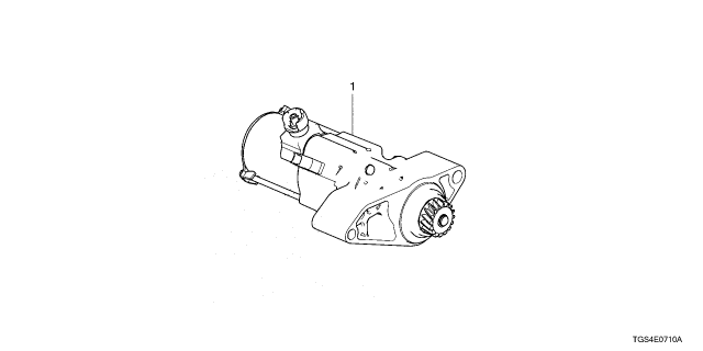 2024 Honda Passport STARTER MOTOR ASSY Diagram for 31200-5J2-A54