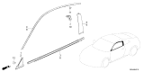 Diagram for 2026 Honda Prelude Door Moldings - 72470-36W-003