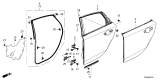 Diagram for Honda Civic Hybrid Weather Strip - 72810-T20-A01